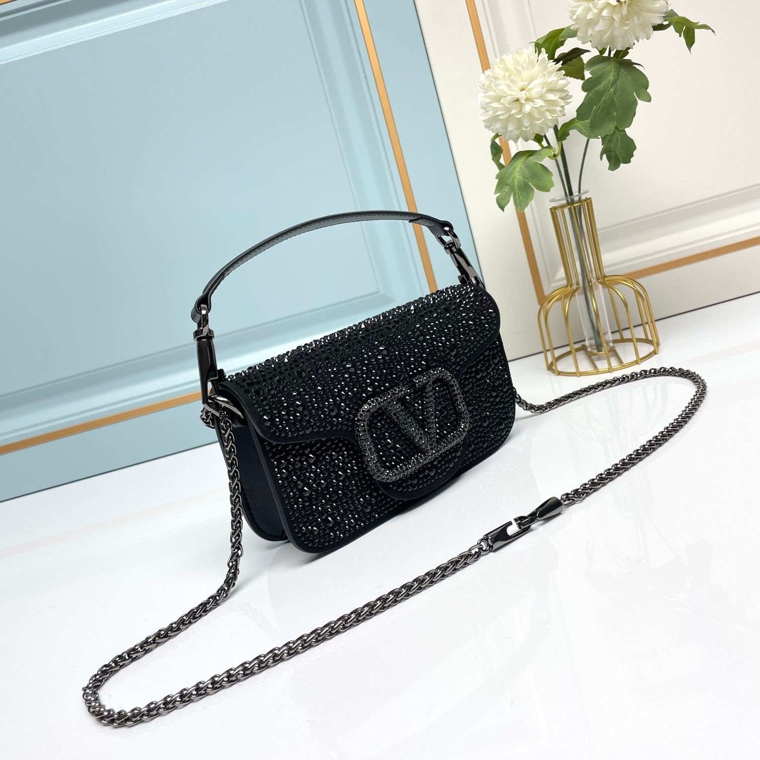 Ladies New High-looking Rhinestone Chain Bag