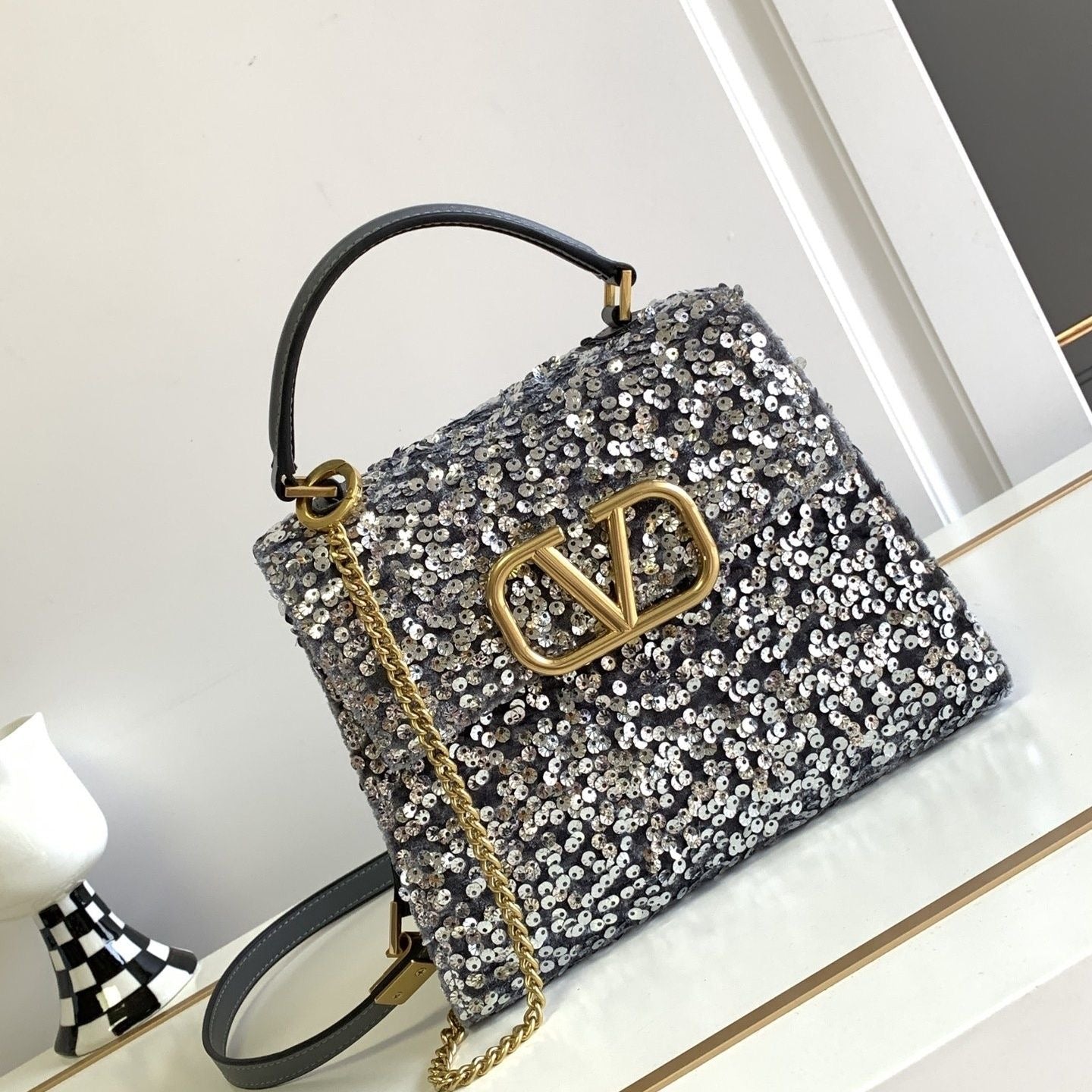 Women's Exquisite Luxury Sequined Handbag Crossbody Bag