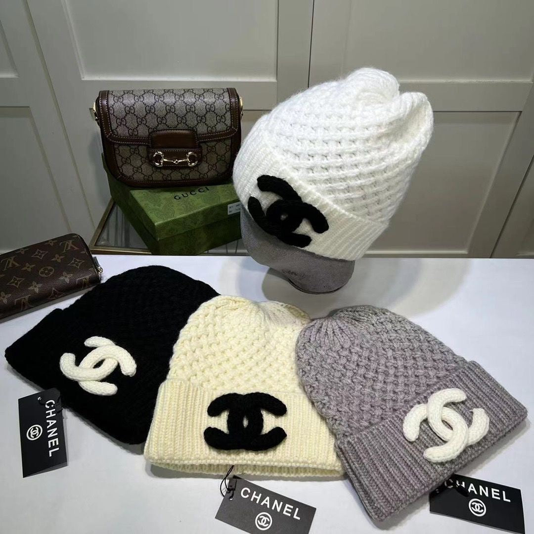 New Fashion High-end Warm Rabbit Fur Knitted Hat