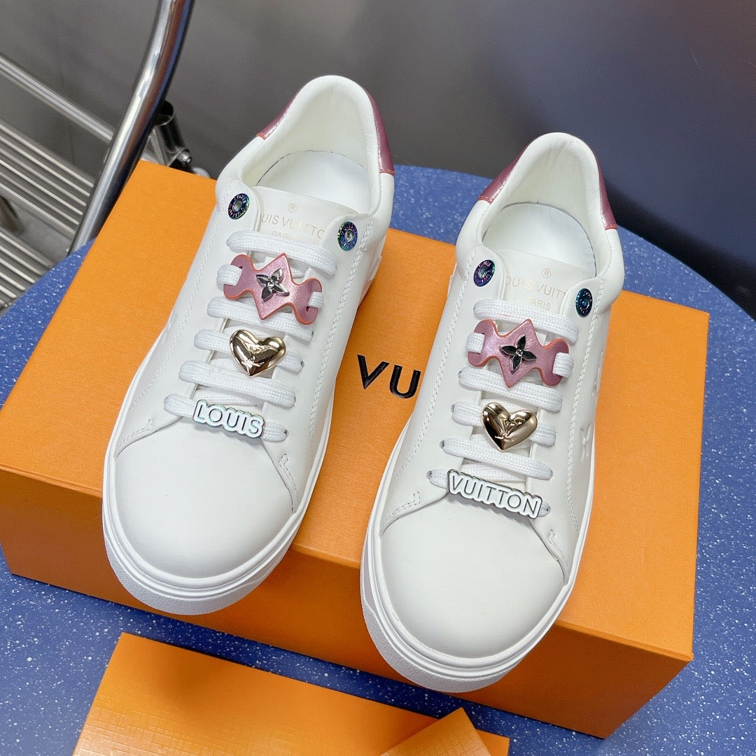 Ladies New Fashion Genuine Leather White Shoes