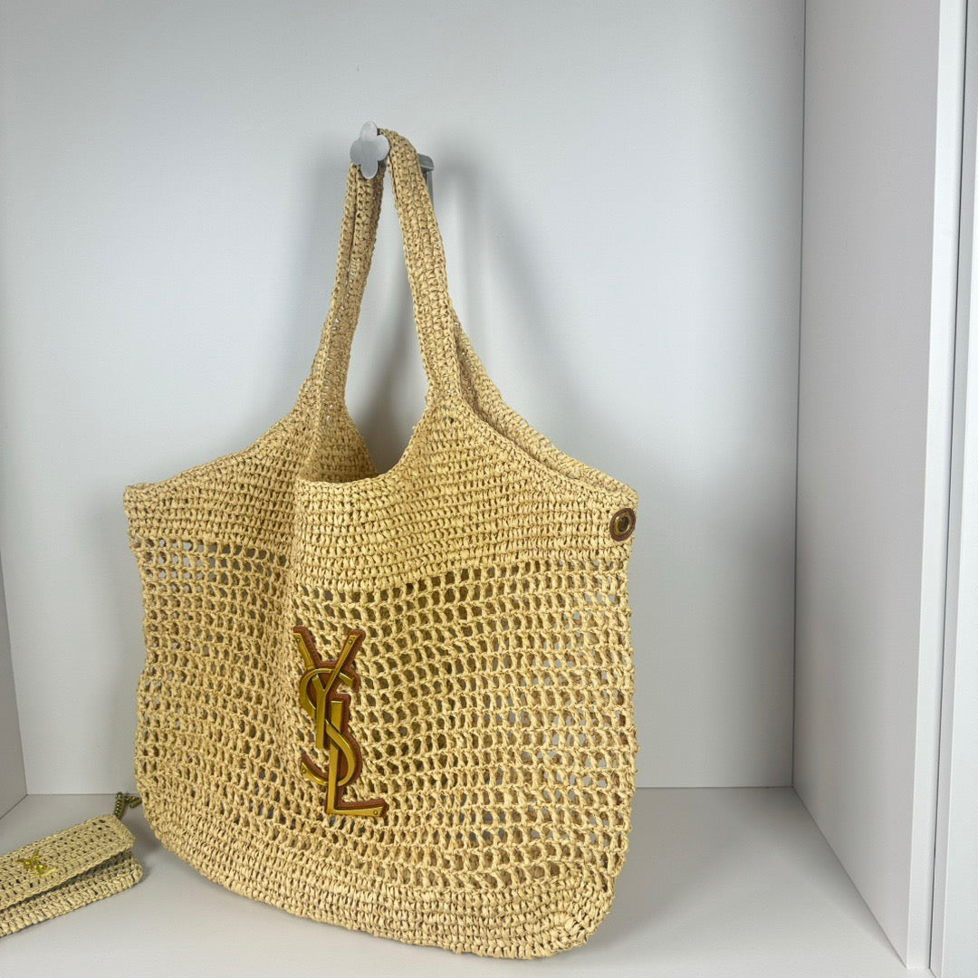 Women's Straw Large Capacity Shoulder Handbag