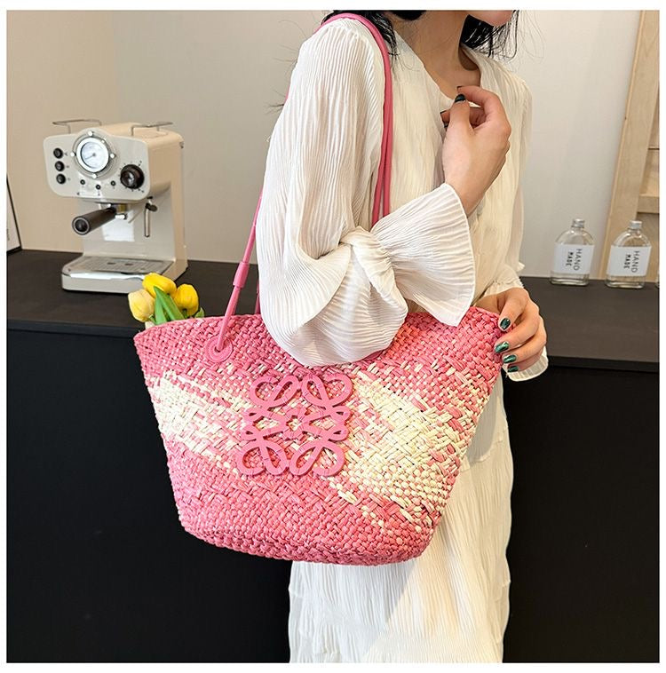 Women's Straw Casual Beach Handbag